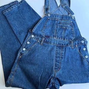SQZ Squeeze Jeans Blue 100% Jean Overalls SZ SM